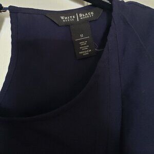 white house black market navy dress tunic size M sleeveless